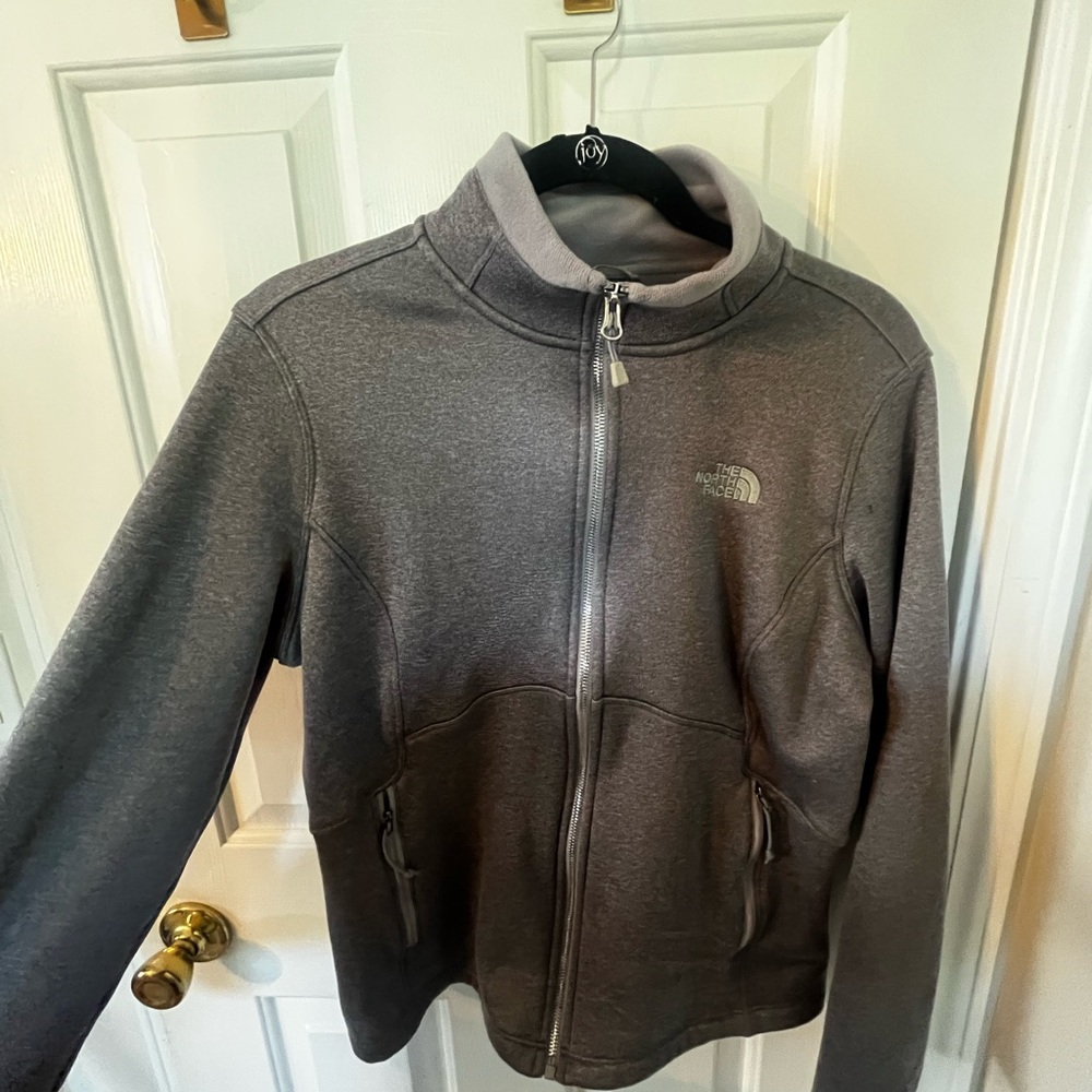 The North Face Gray Textured Jacket Size L